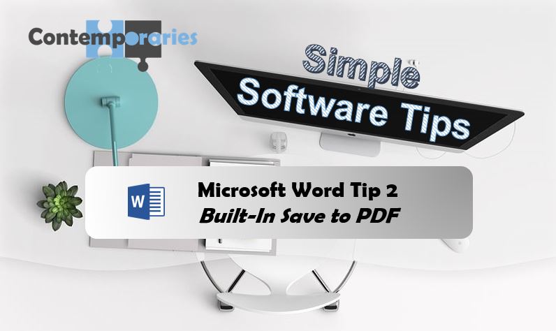 Contemporaries Microsoft Word Tips – Built-in-save-to-pdf- Cover