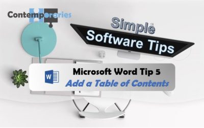 Microsoft Word Tip 5: Add a Table of Contents