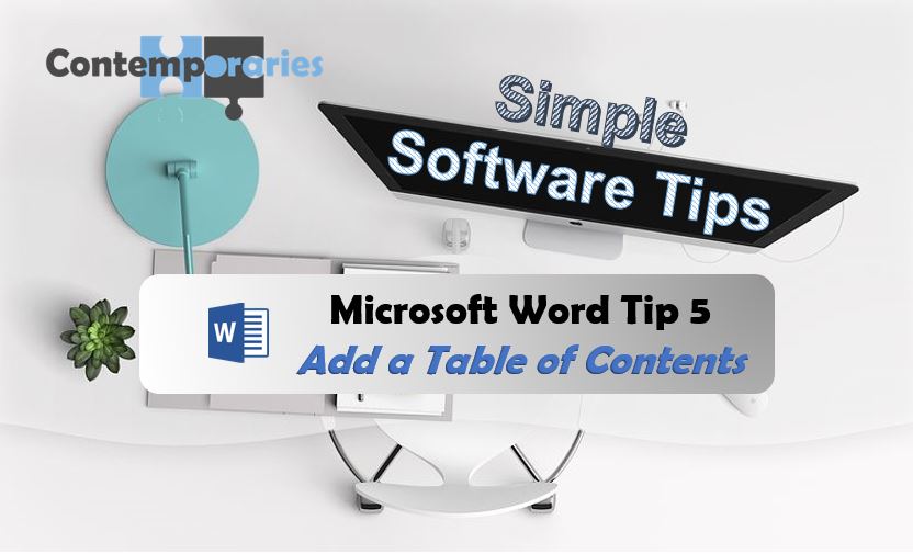 Microsoft Word Tip 5: Add a Table of Contents