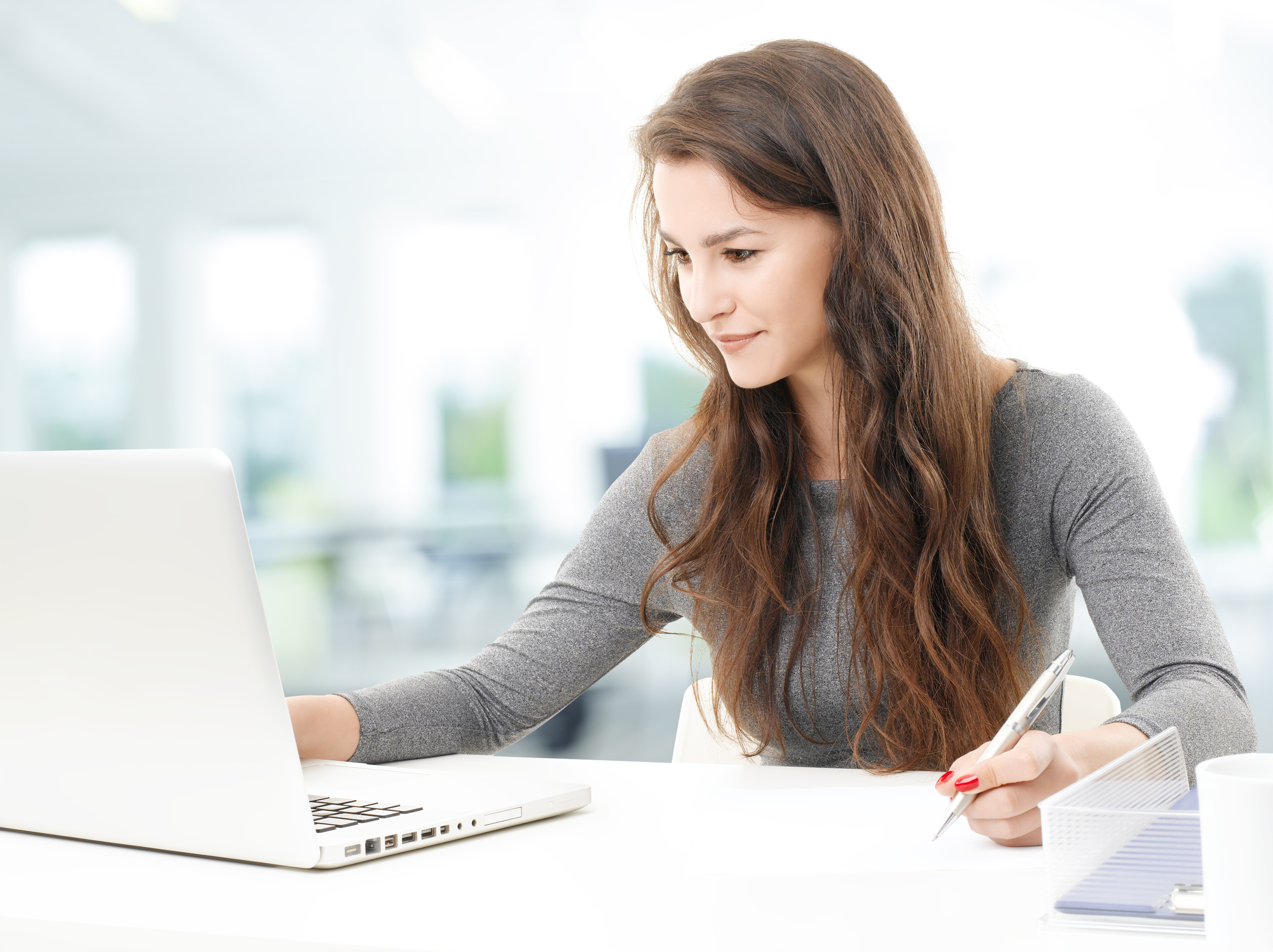 Working businesswoman